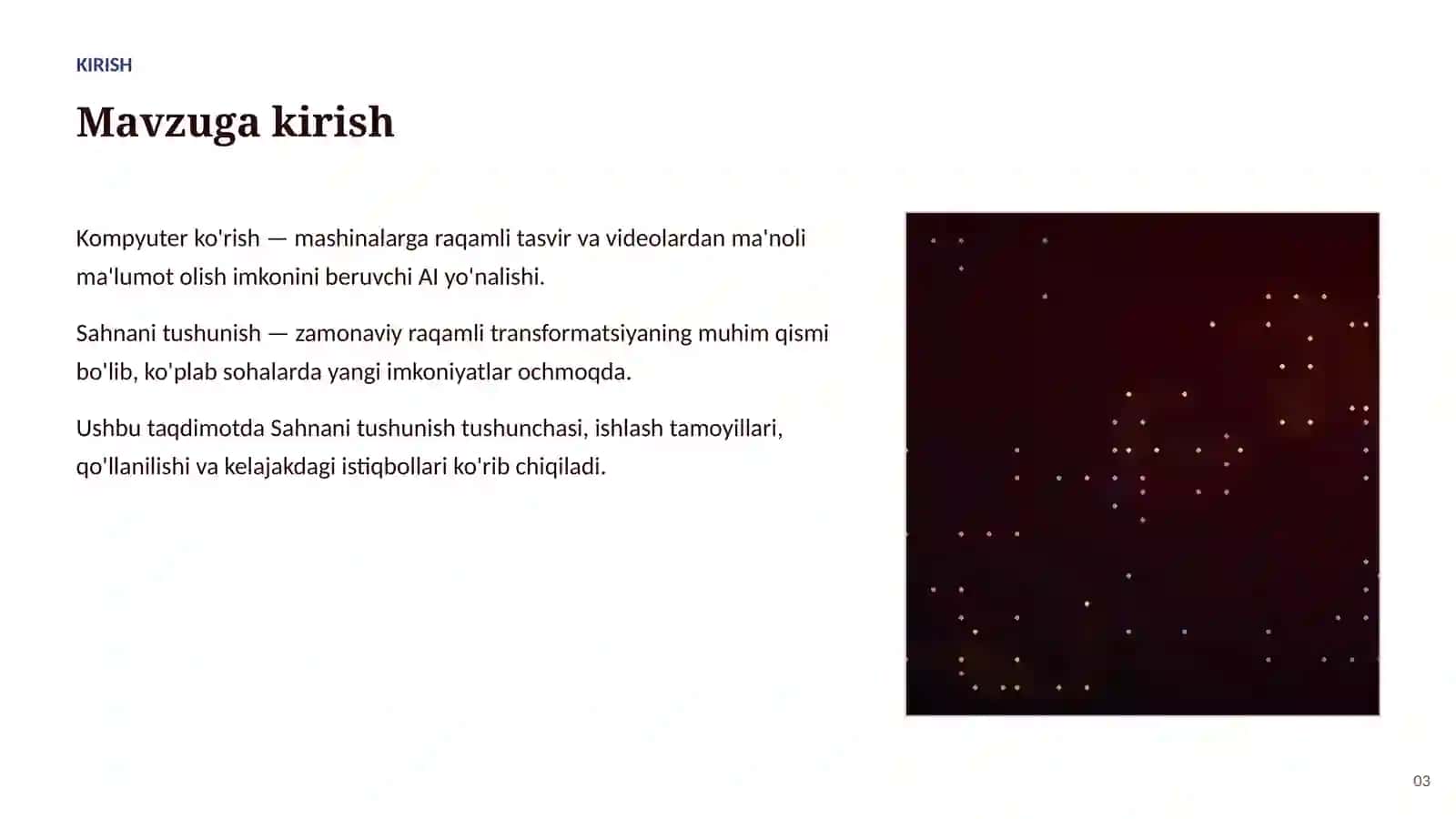 SUN'IY INTELLEKT • KOMPYUTER KO'RISH 3