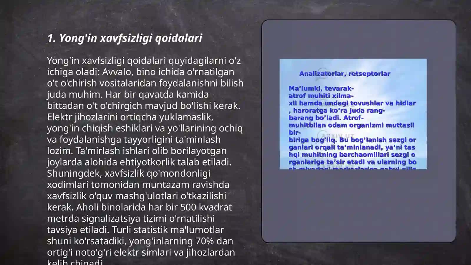 Yong'in xavfsizligi qoidalari 3
