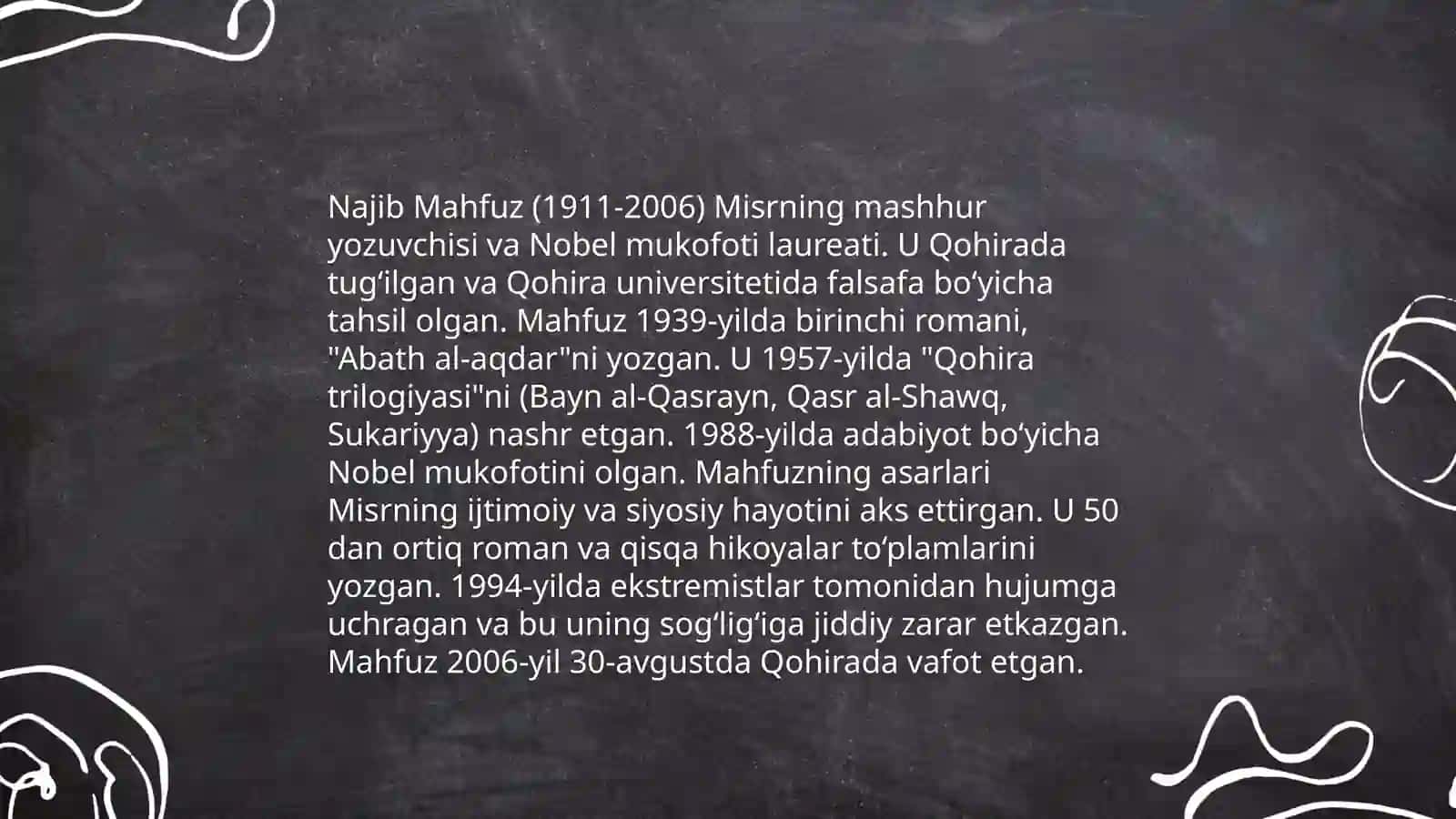 Najib Mahfuz ijodi 3