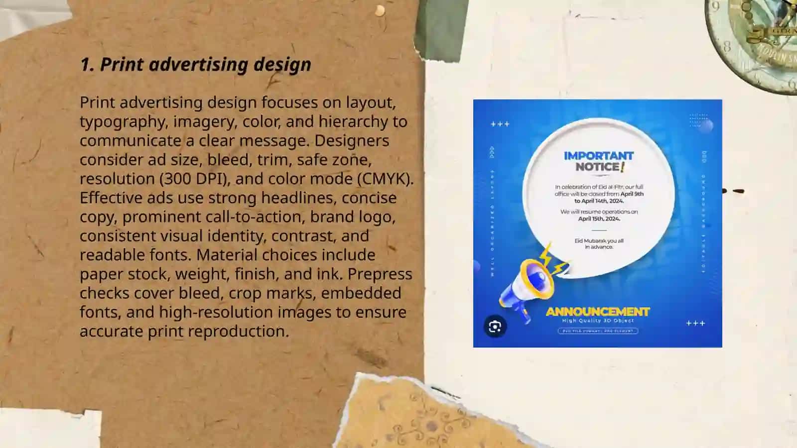 Print advertising design 3