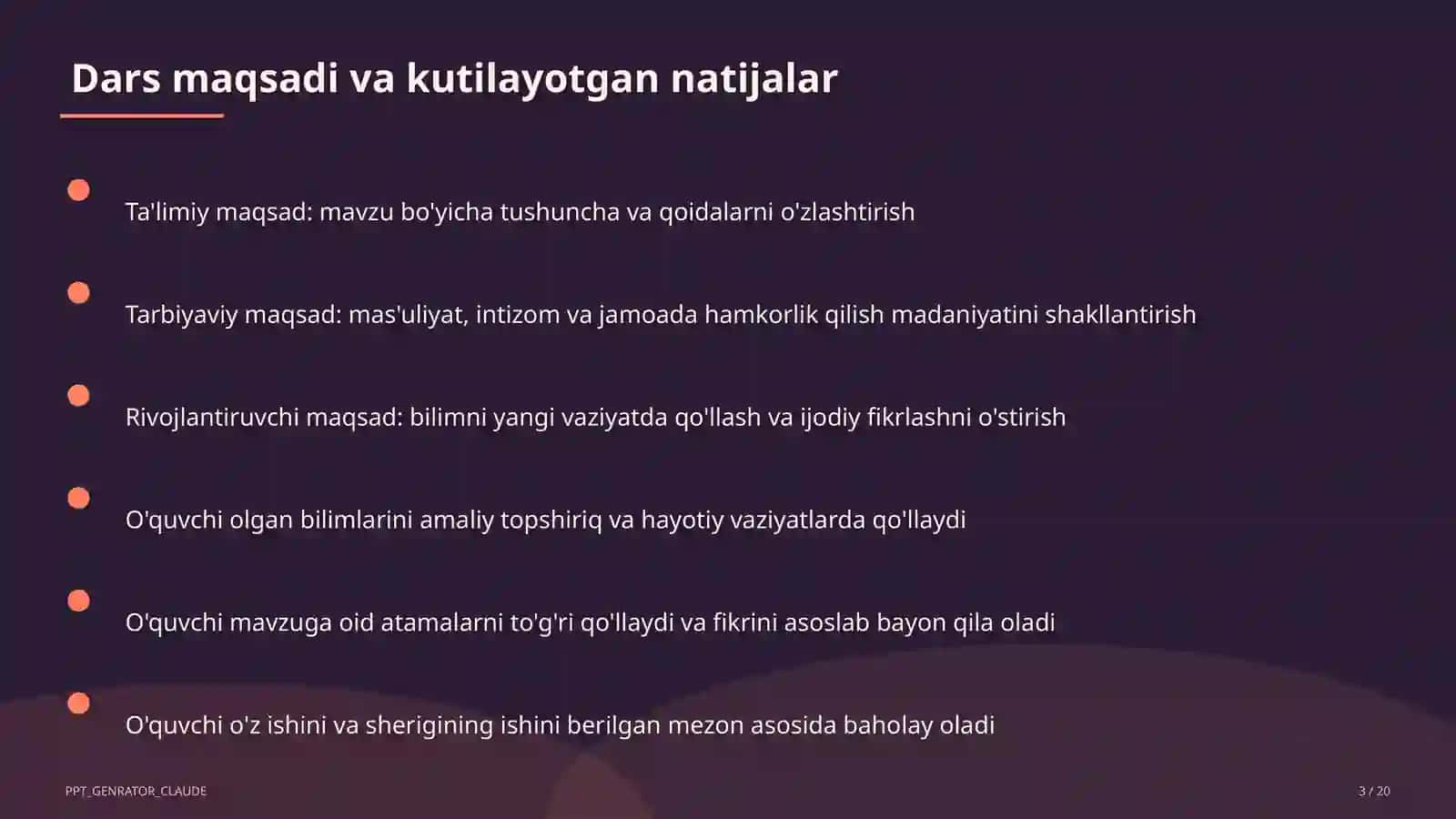 Qurilish chizmalari: bino plani (9-sinf) 3