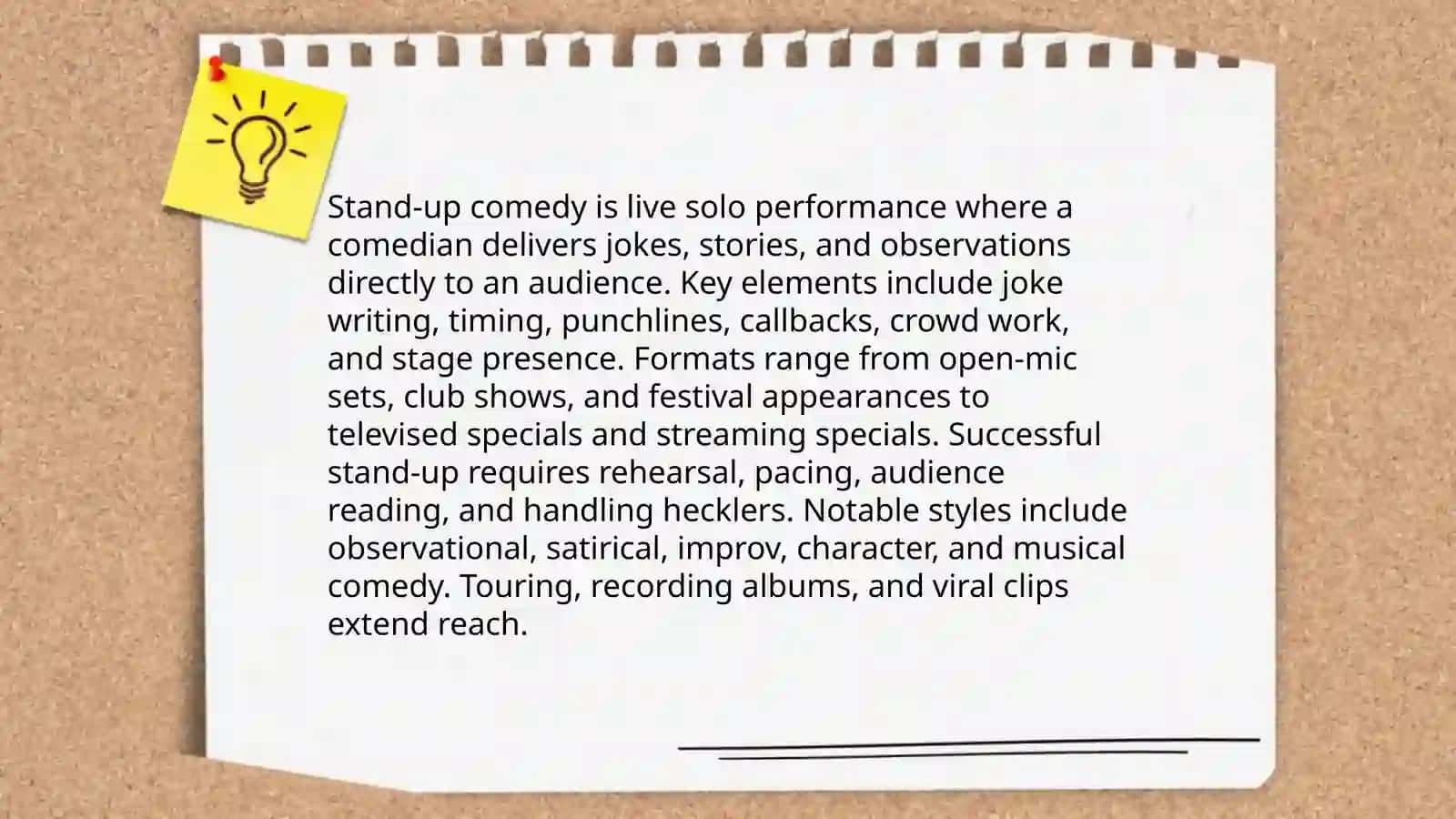 Stand-up comedy: An Introduction 3