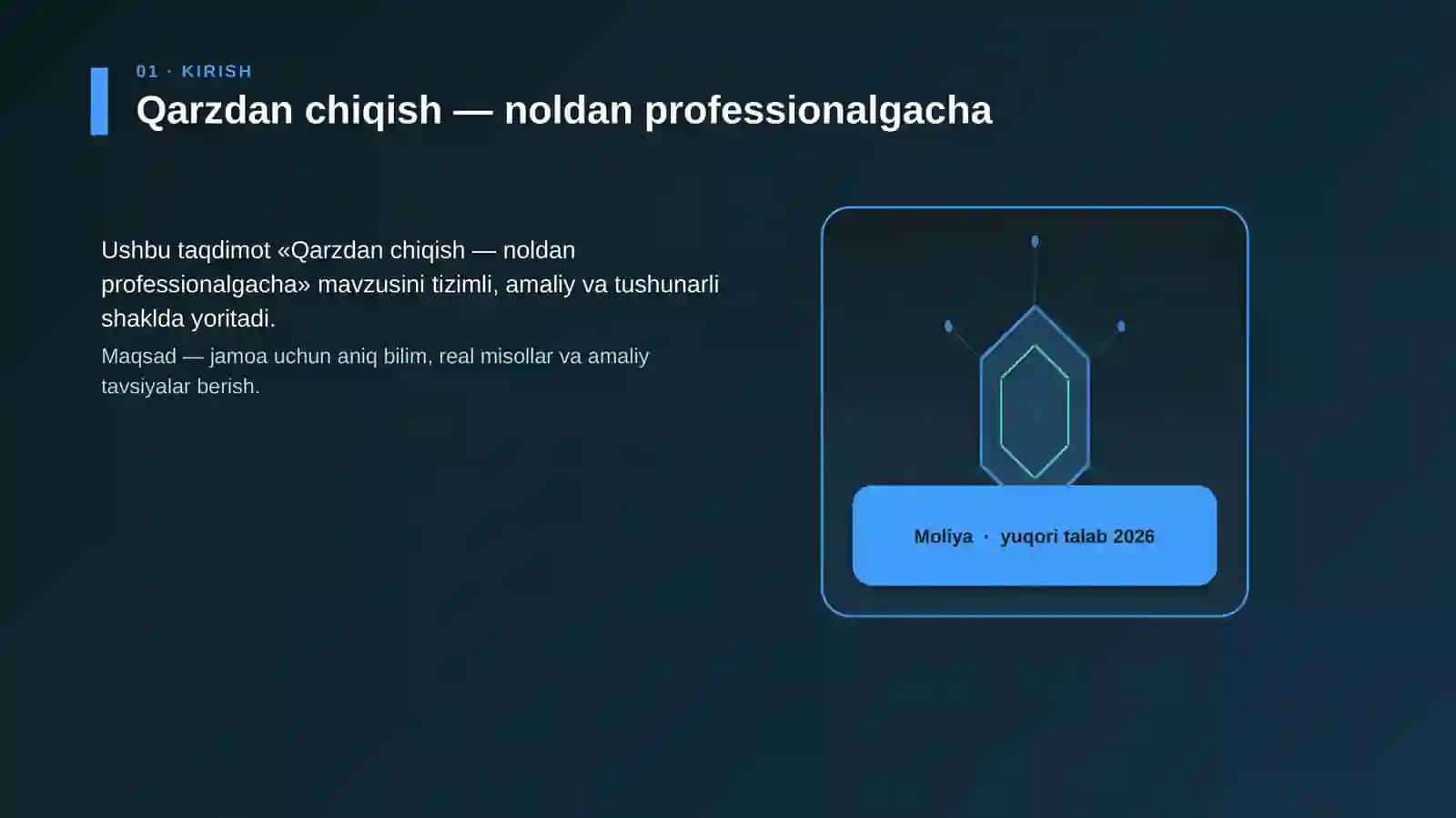 Qarzdan chiqish — noldan professionalgacha 3