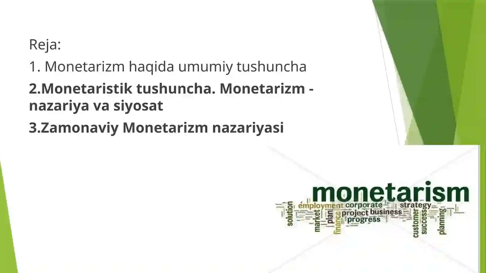 MONETARIZM 3