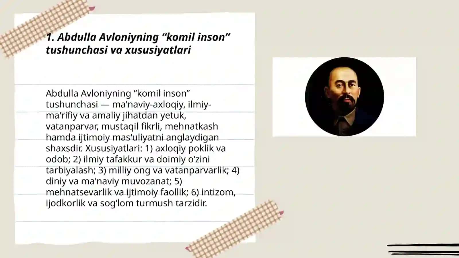 Abdulla Avloniyning komil inson haqidagi qarashlari 3