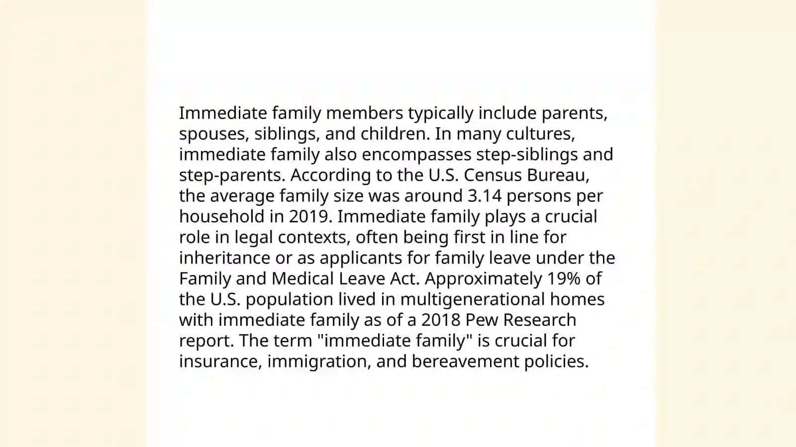 Immediate Family Members 3