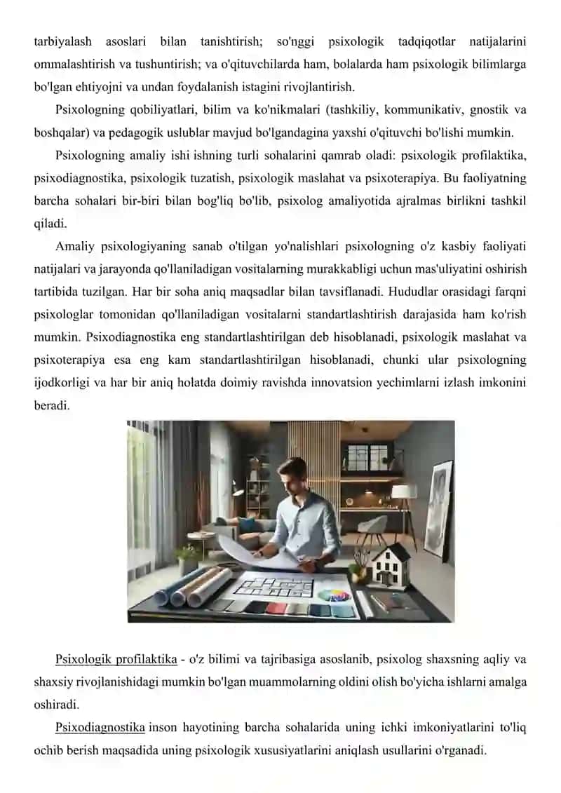 Psixologning kasbiy faoliyati 3