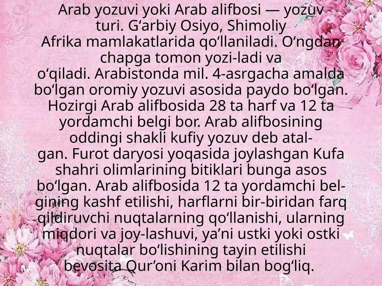 Arab alifbosi 3