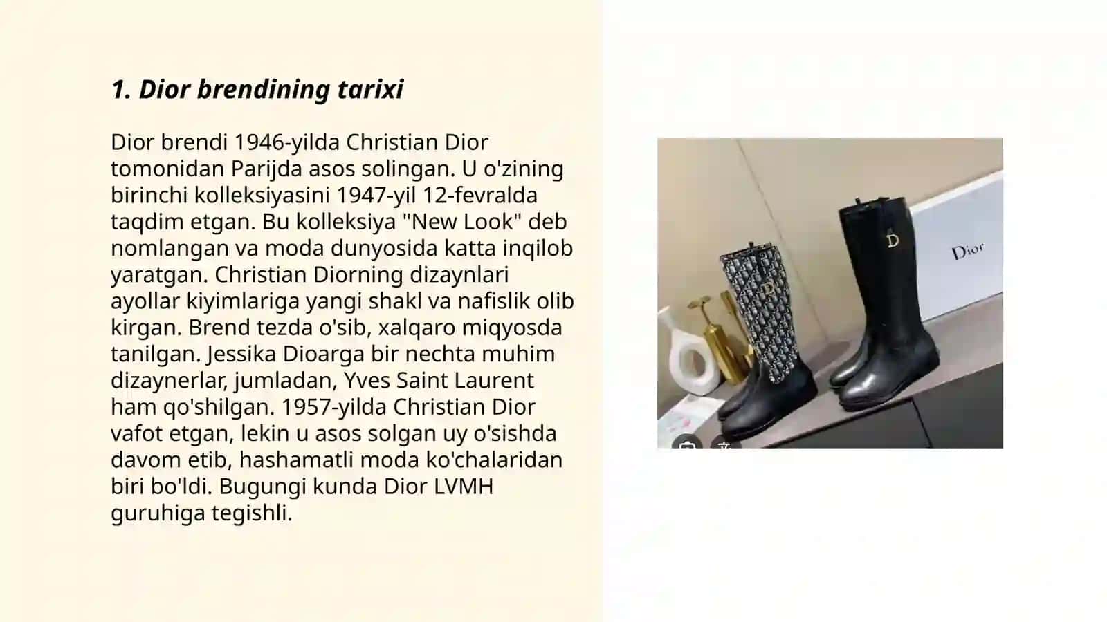 Ayollar tuflisi brendi (Dior) 3