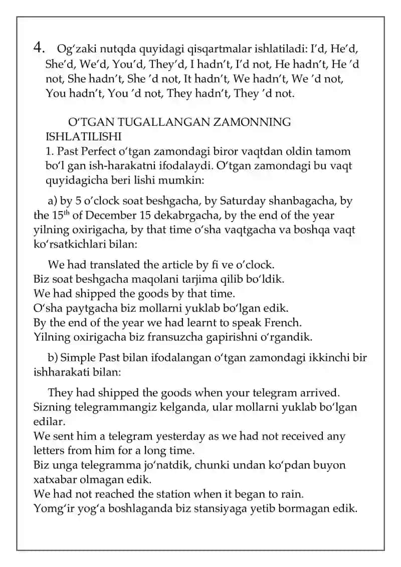 The Past Perfect Tense 3