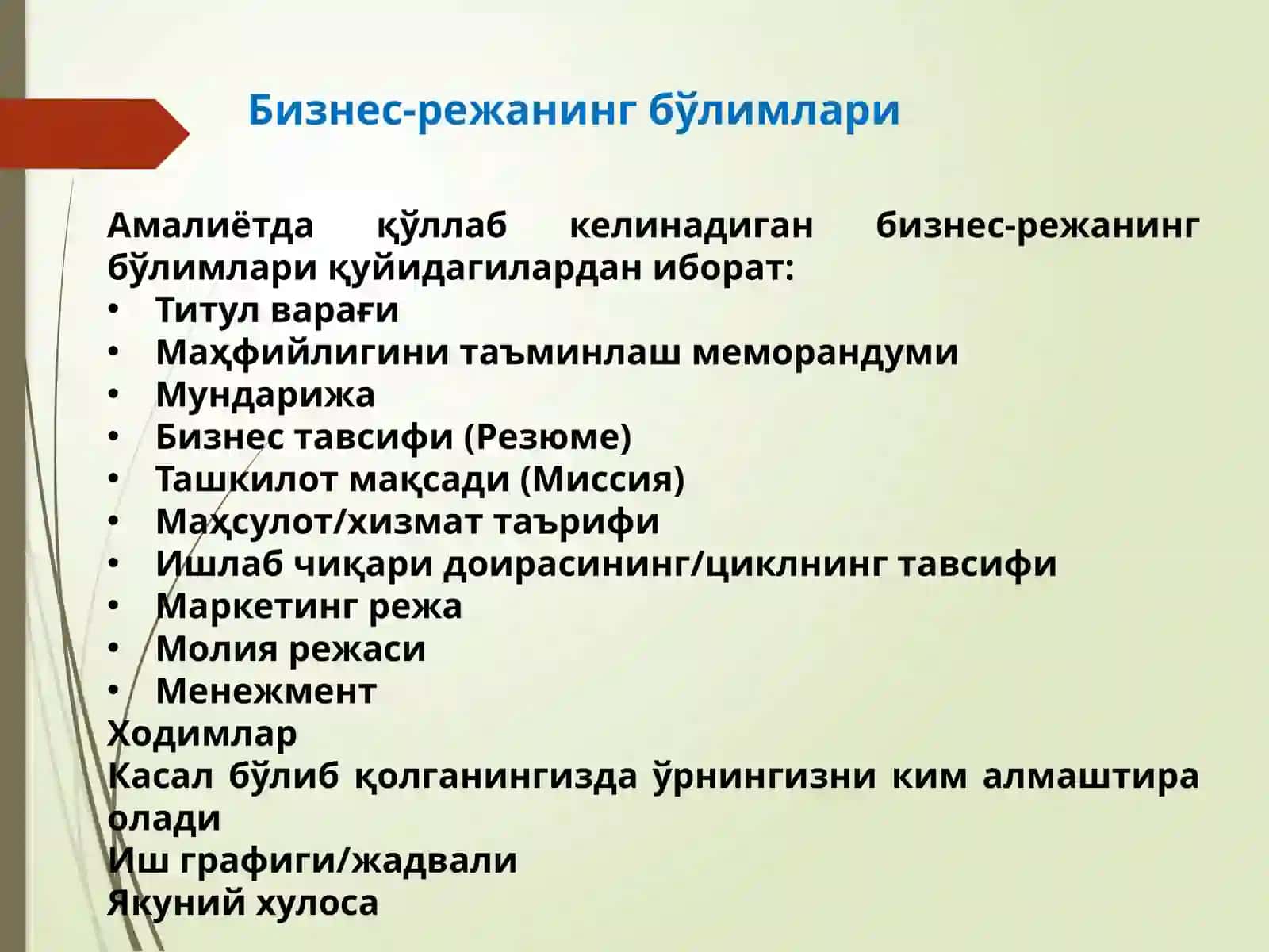 Бизнес-режа 3