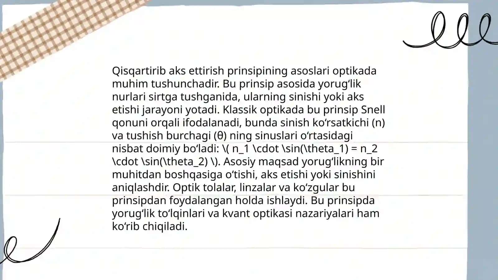 Qisqartirib aks ettirish prinspi va uning xossalari 3