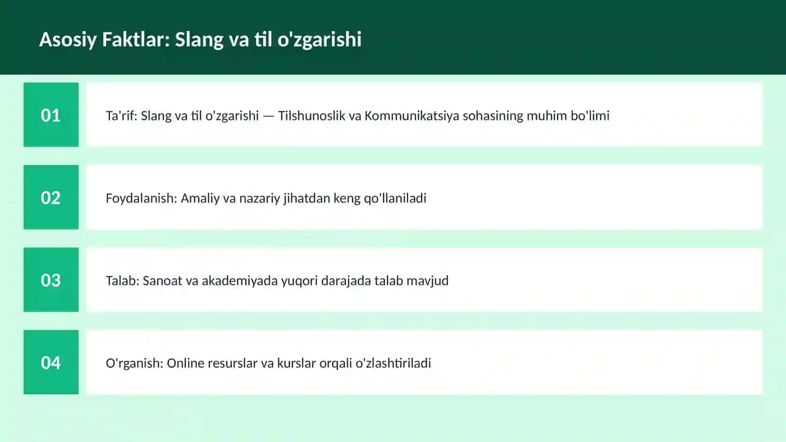Slang va til o'zgarishi 3
