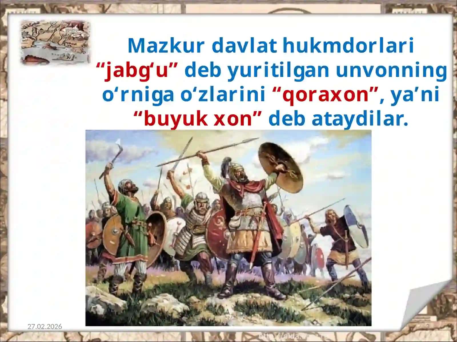 Qoraxoniylar 3