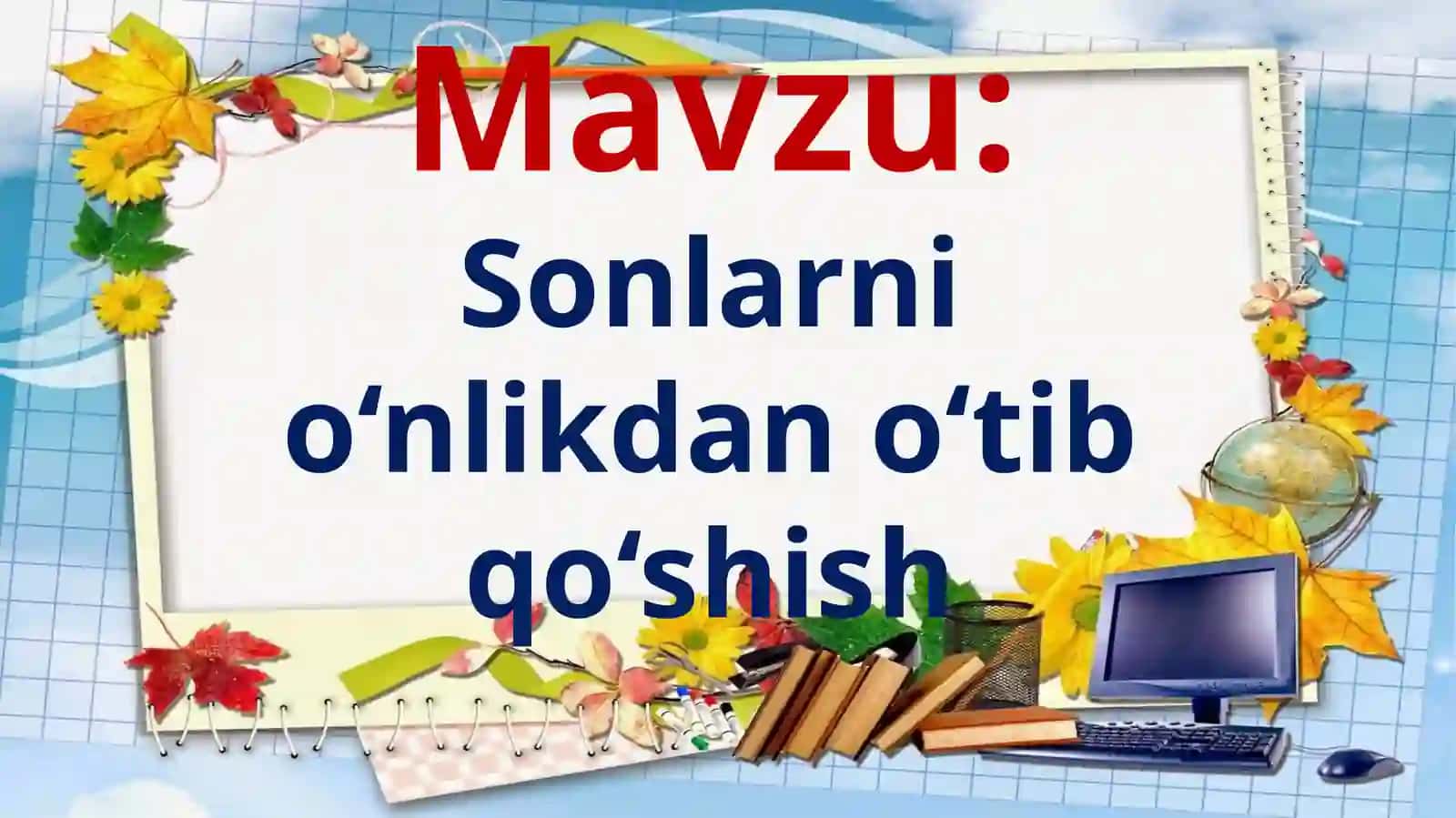 Matematika 1-SINF 3