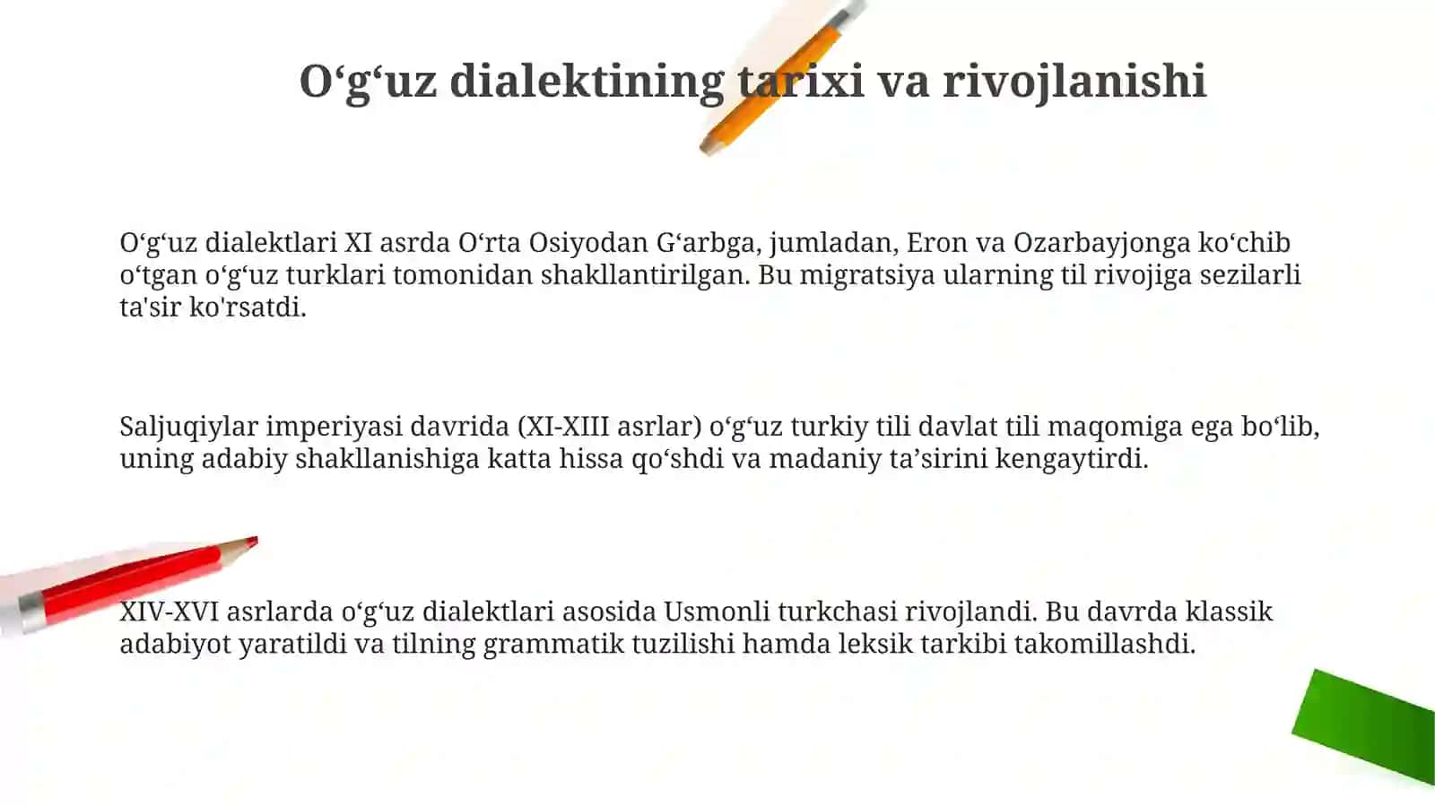 Oʻgʻuz lahjasi 3