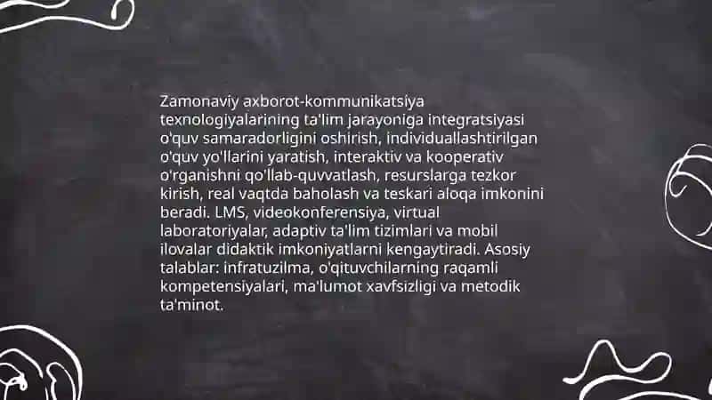 Zamonaviy axborot kommunikatsiya texnologiyalari VA didaktik imkoniyatlari 3
