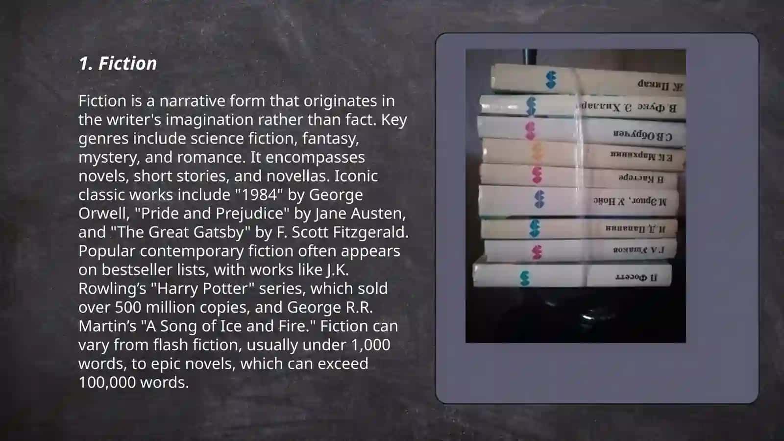 Types of books 3