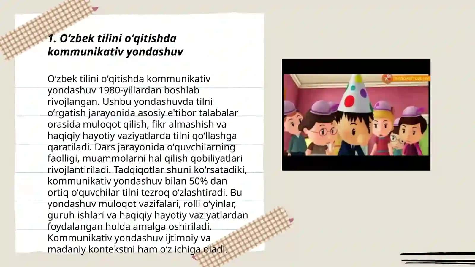 Oʻzbek tilini oʻqitish metodlar 3