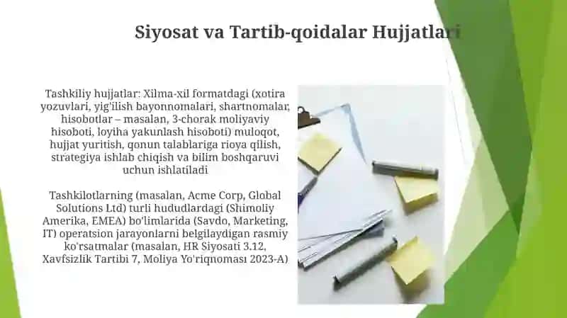 Tashkiliy hujjatlar va ularga oid hujjatlar 3