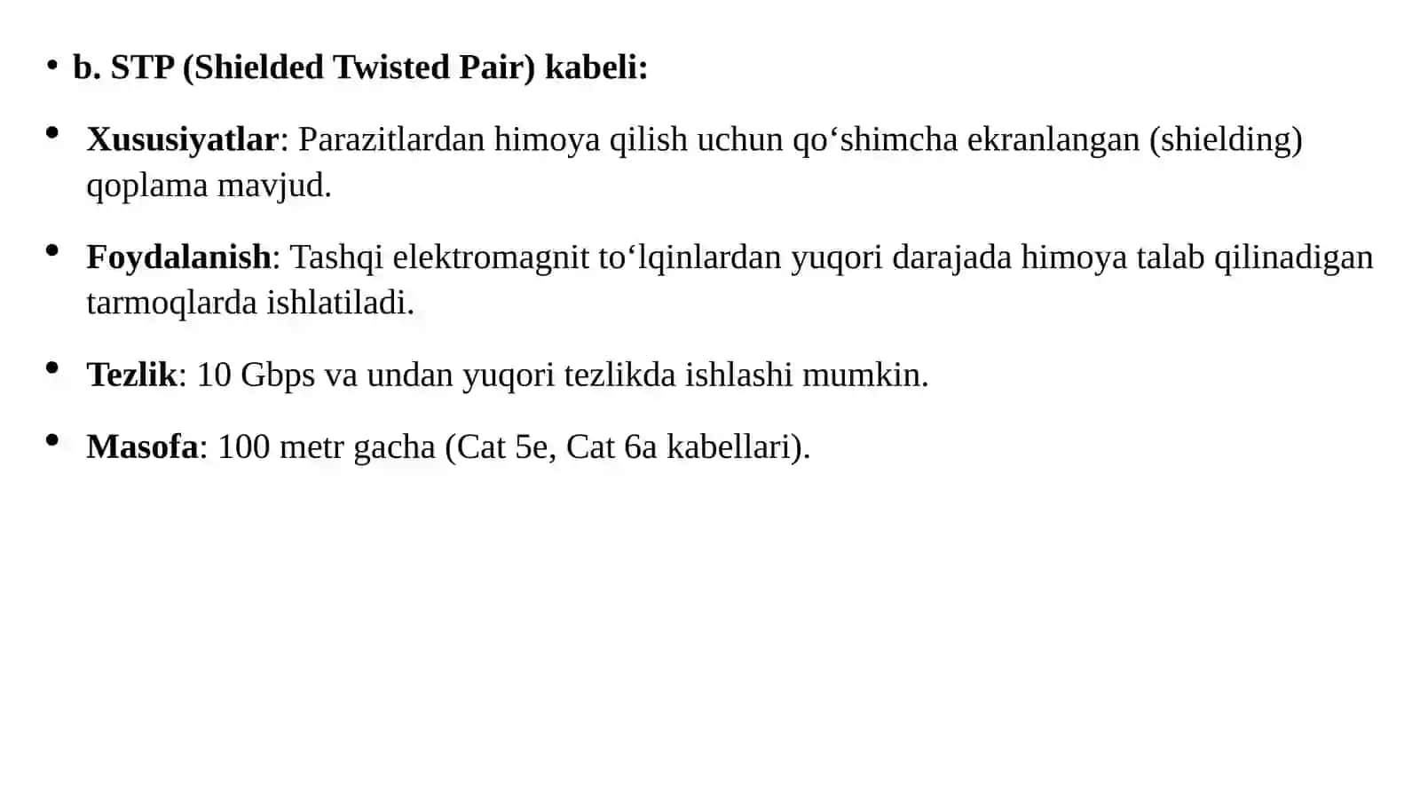 Tarmoq kabeli turlari 3
