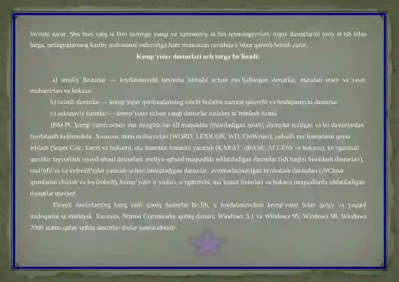 Pedagogik kompyuter dasturlari 3