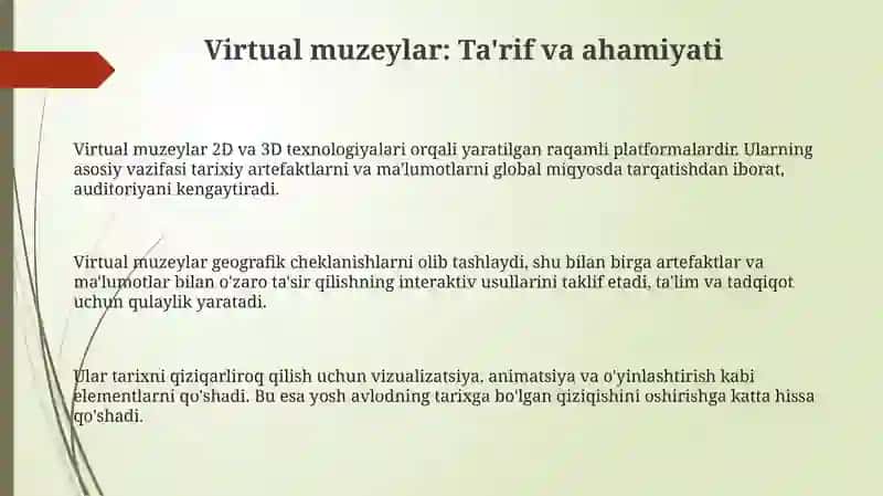 Virtual Muzeylar 3