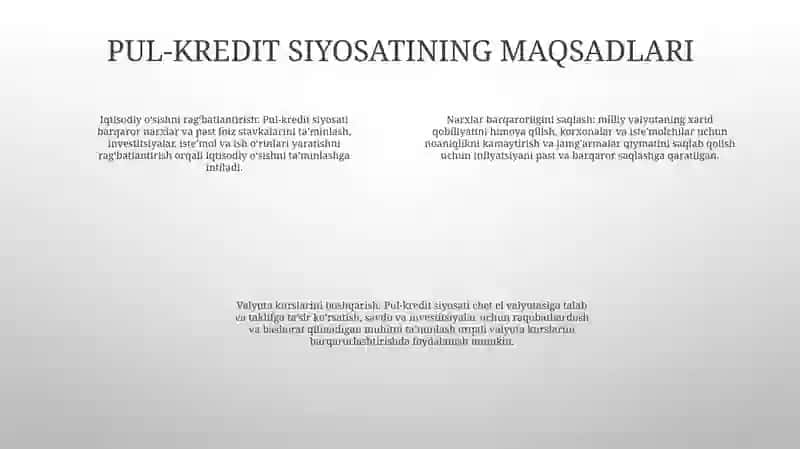 Pul-Kredit Siyosati 3