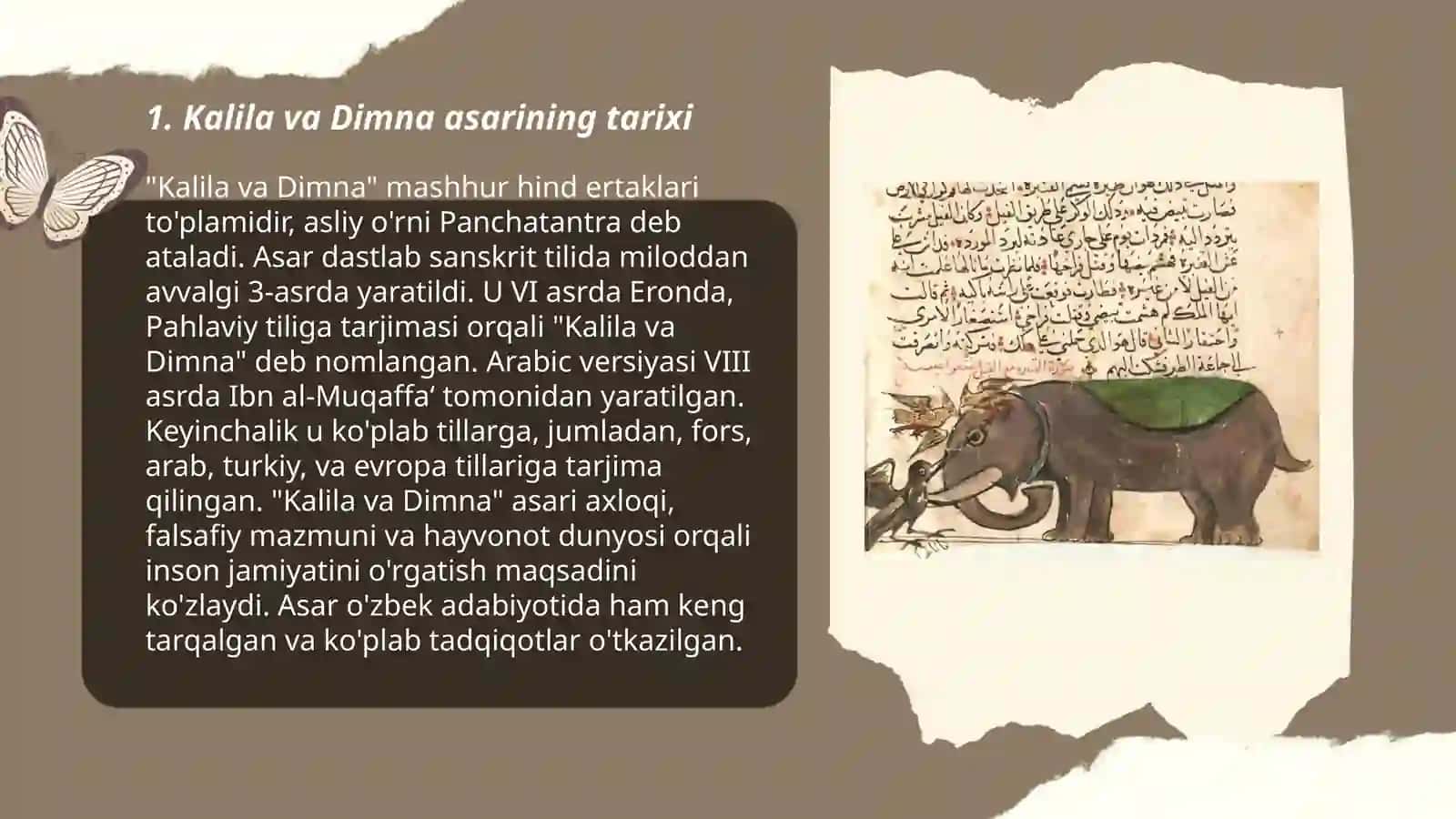 Kalila va Dimna asari haqida 3
