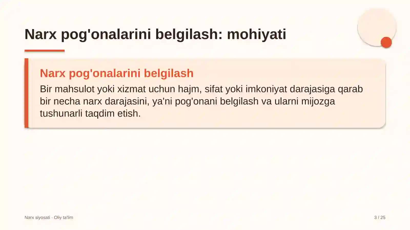 Uzumchilikda narx pog'onalarini belgilash 3