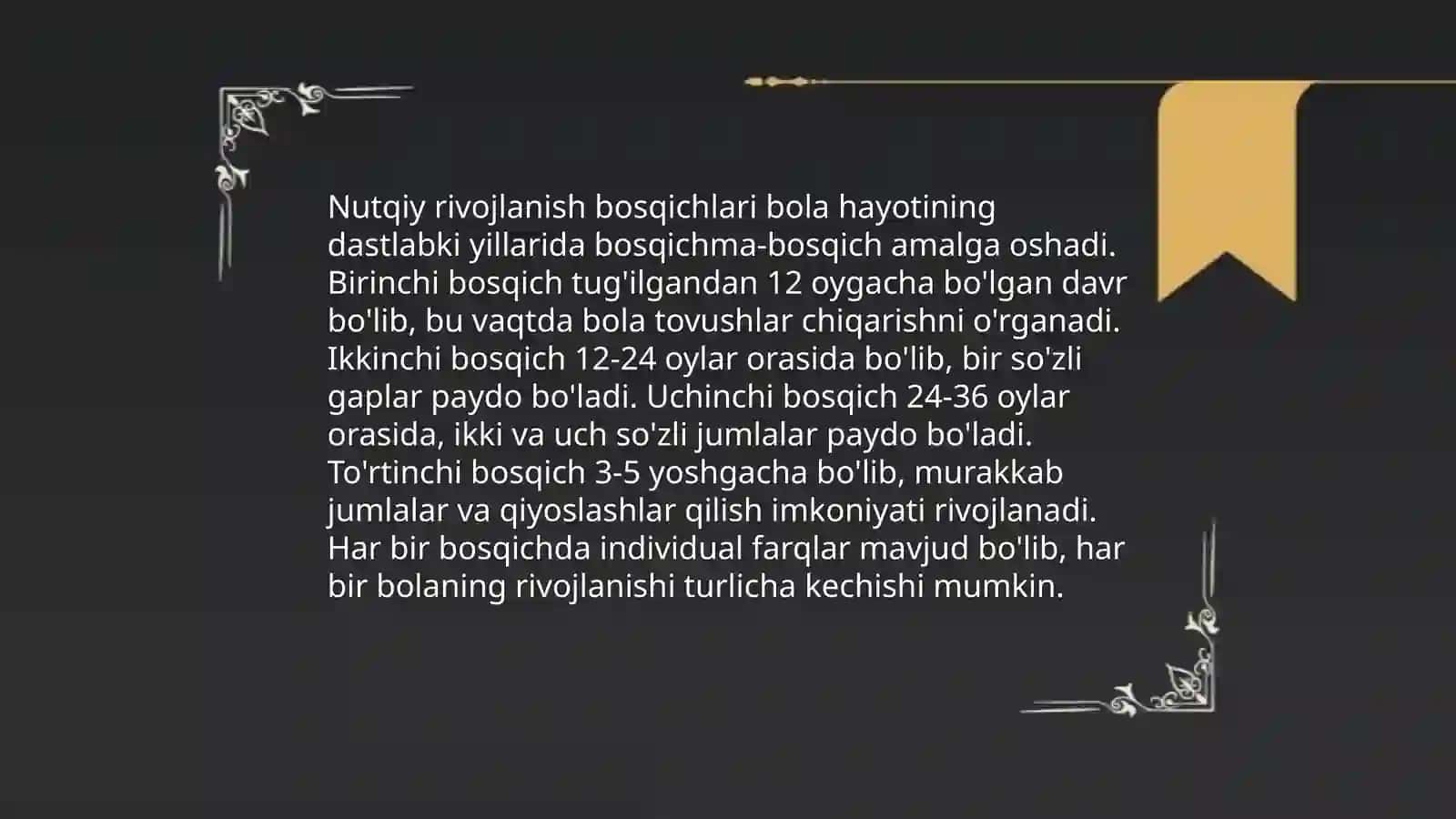 Nutqi toliq rivojlanmagan bolalar nutqini logopedik tekshirish 3