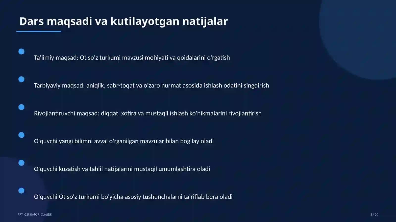 Ot so'z turkumi (3-sinf) 3