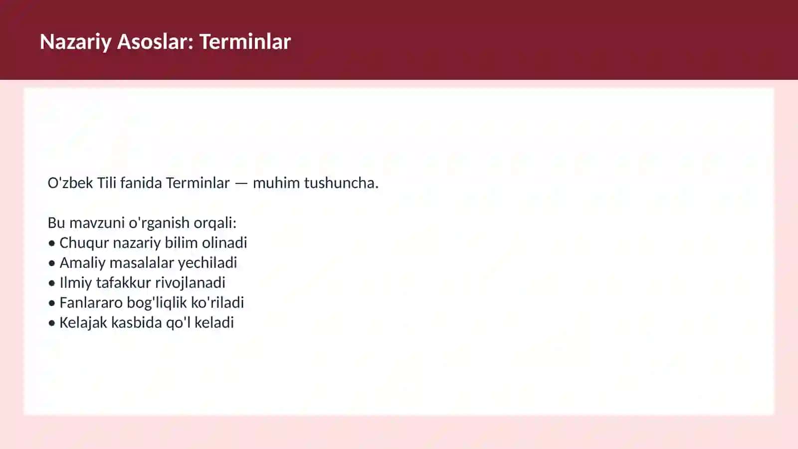 O'zbek Tili Arxaizmlar Dars Ishlanmasi 3