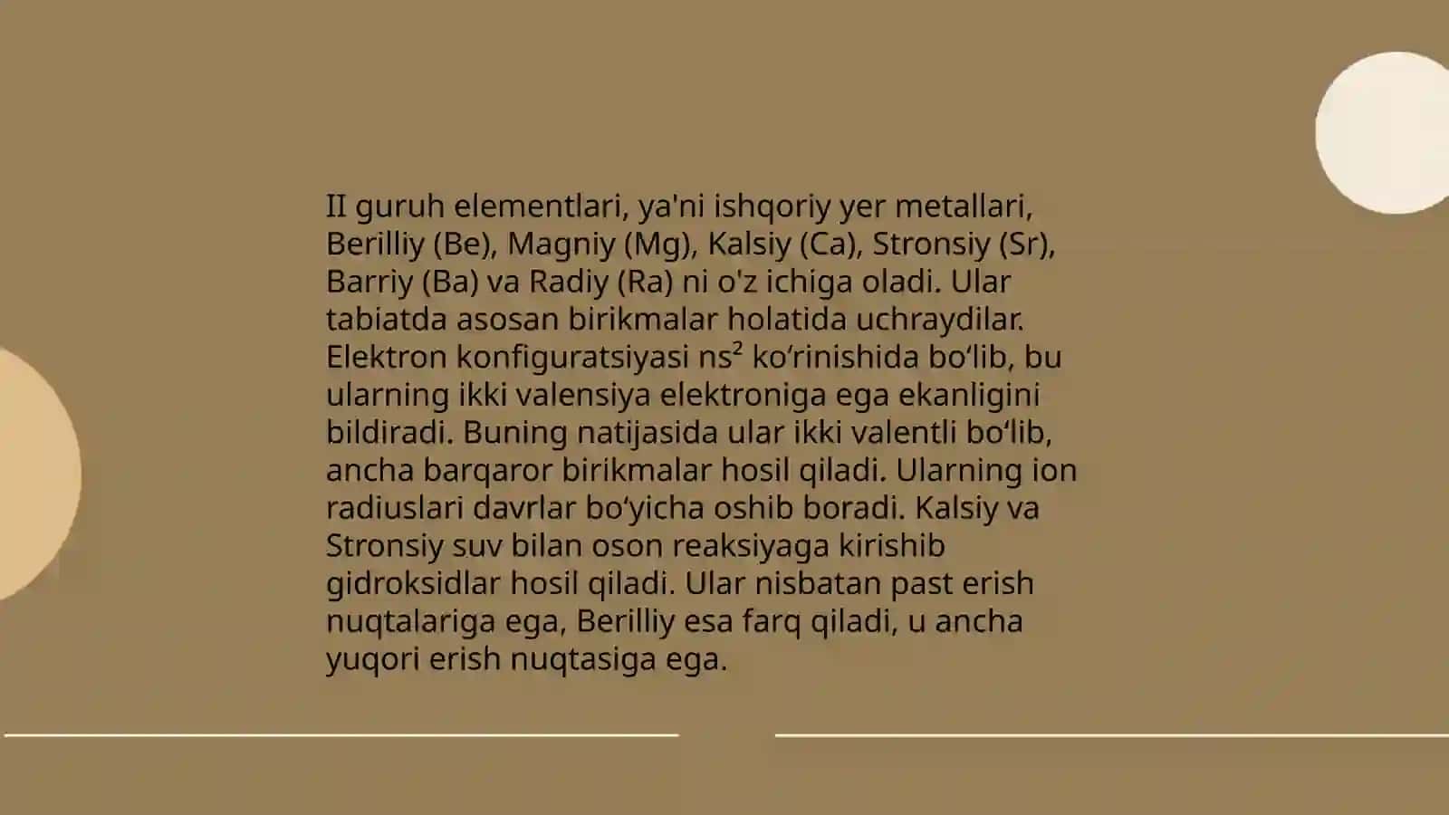 II guruh elementlari (Zn, Cd Hg misolida mavzusida 3