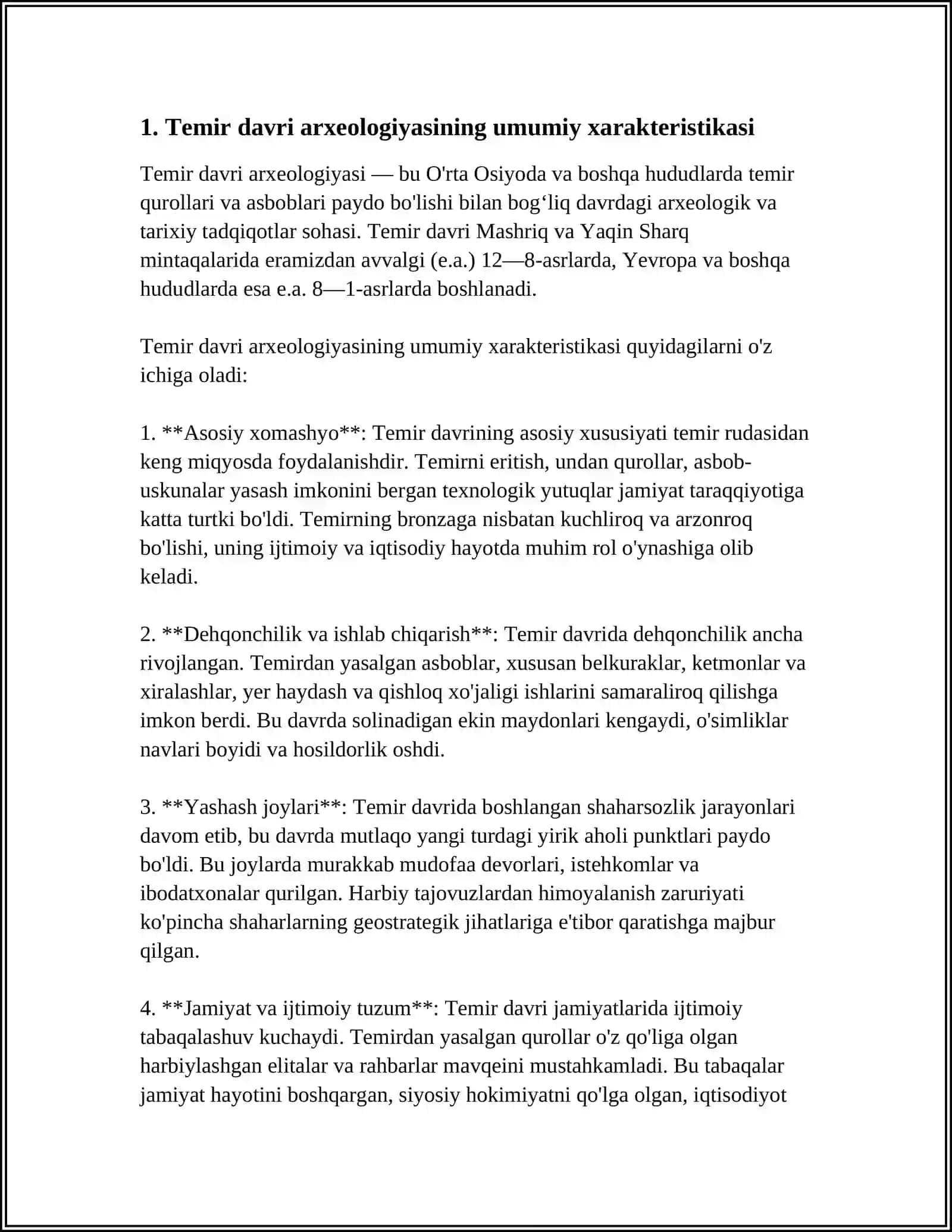 TEMIR DAVRI ARXEOLOGIYASI 3