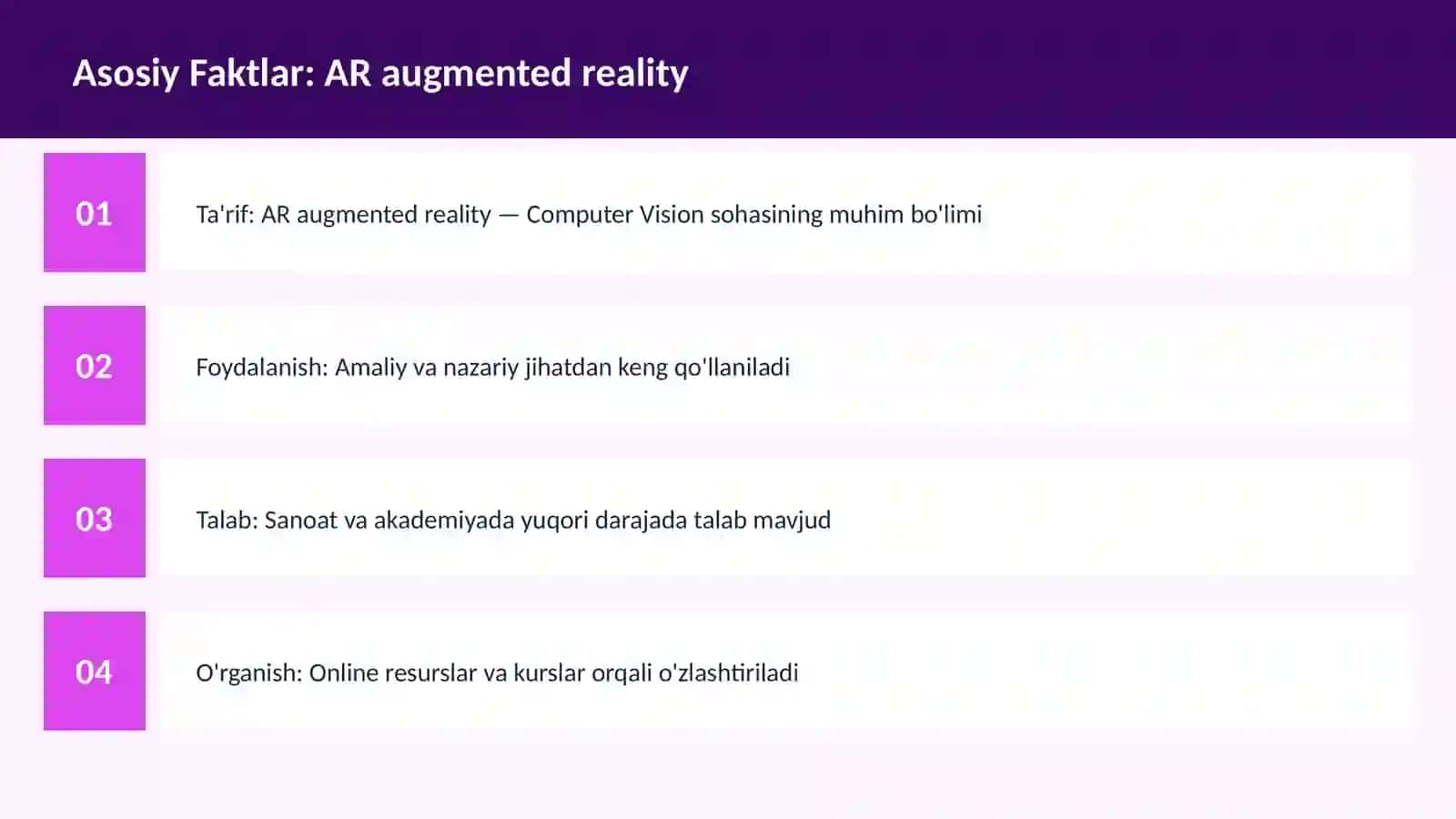 AR augmented reality 3