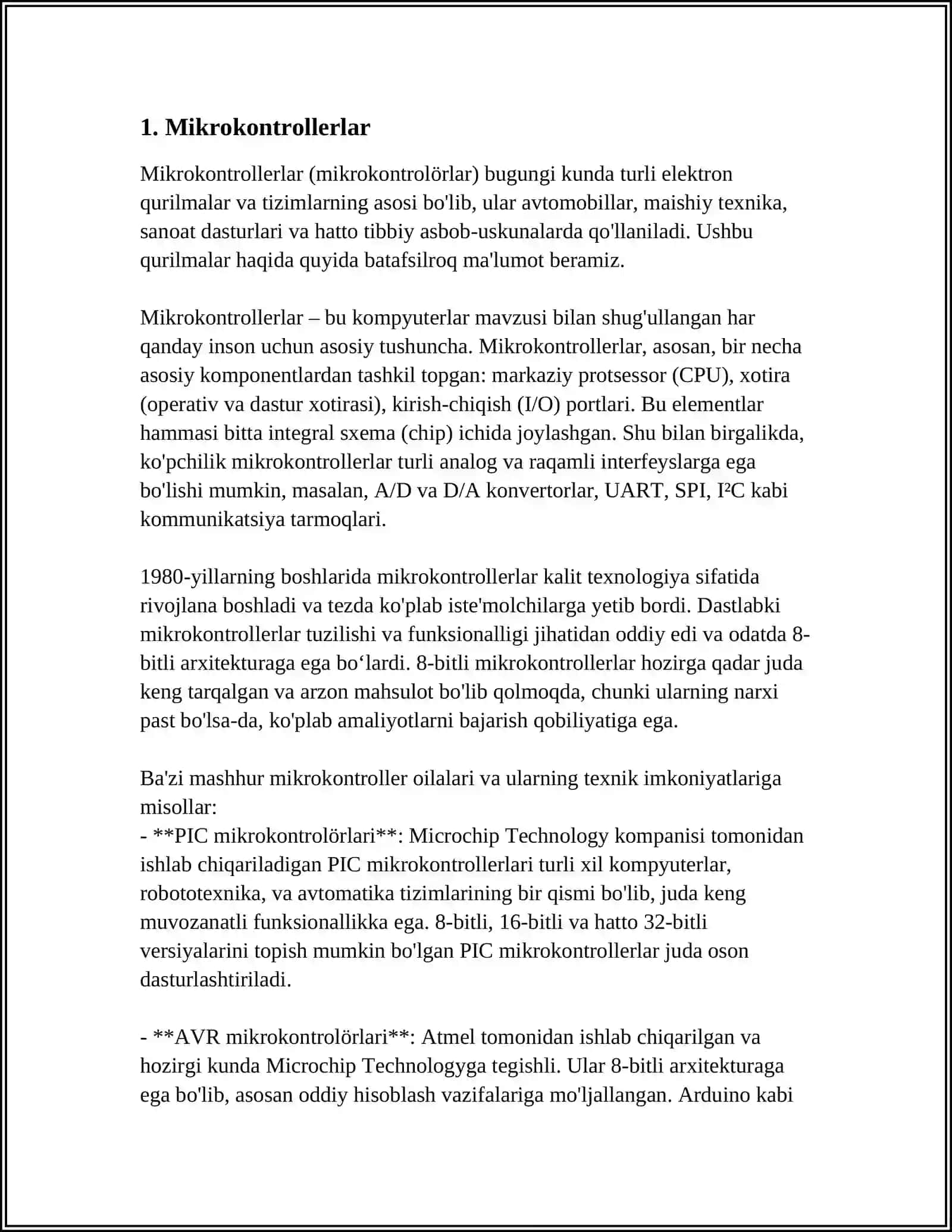 Mikrokontrollerlar 3