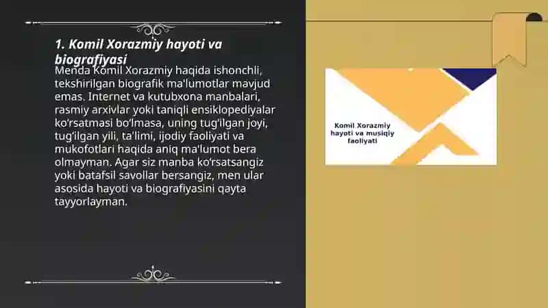 Komil Xorazmiy hayoti va biografiyasi 3