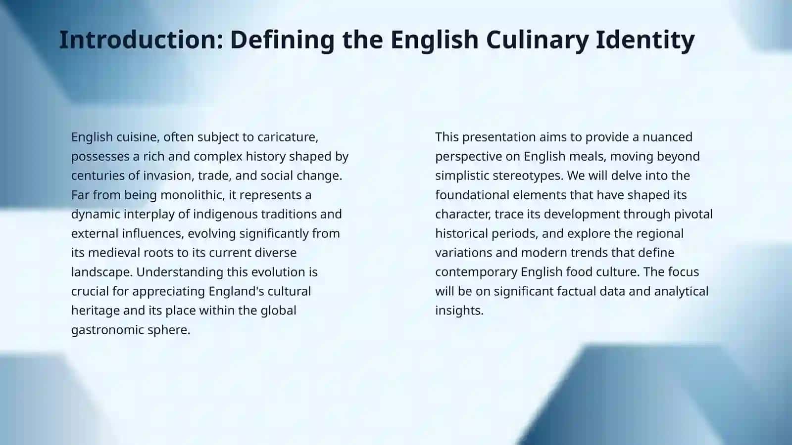 English meals 3