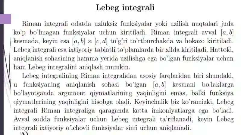 Lebeg integrali 3
