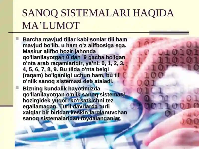 Sanoq sistemalari tarixda 3