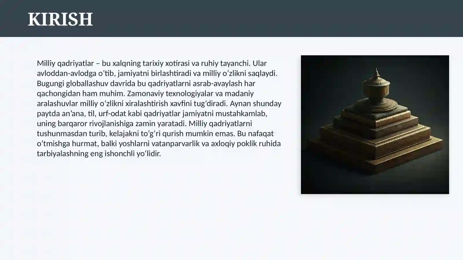 MILLIY QADRIYATLAR 3