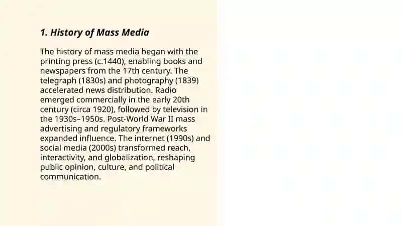 Mass Media History 3