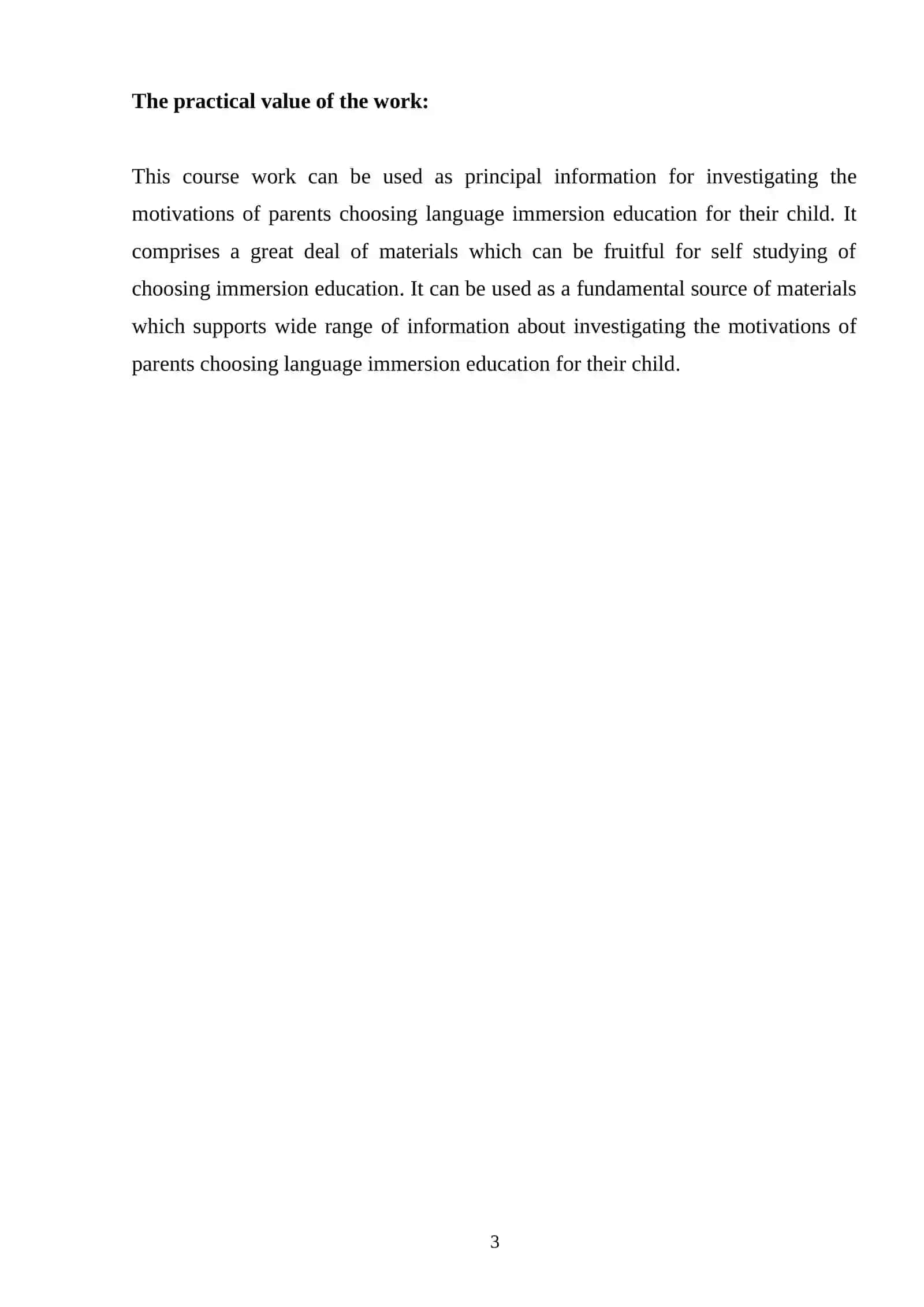 Language immersion education for their child 3