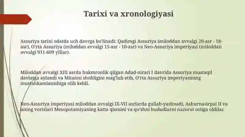 Qadimgi Ossuriya 3