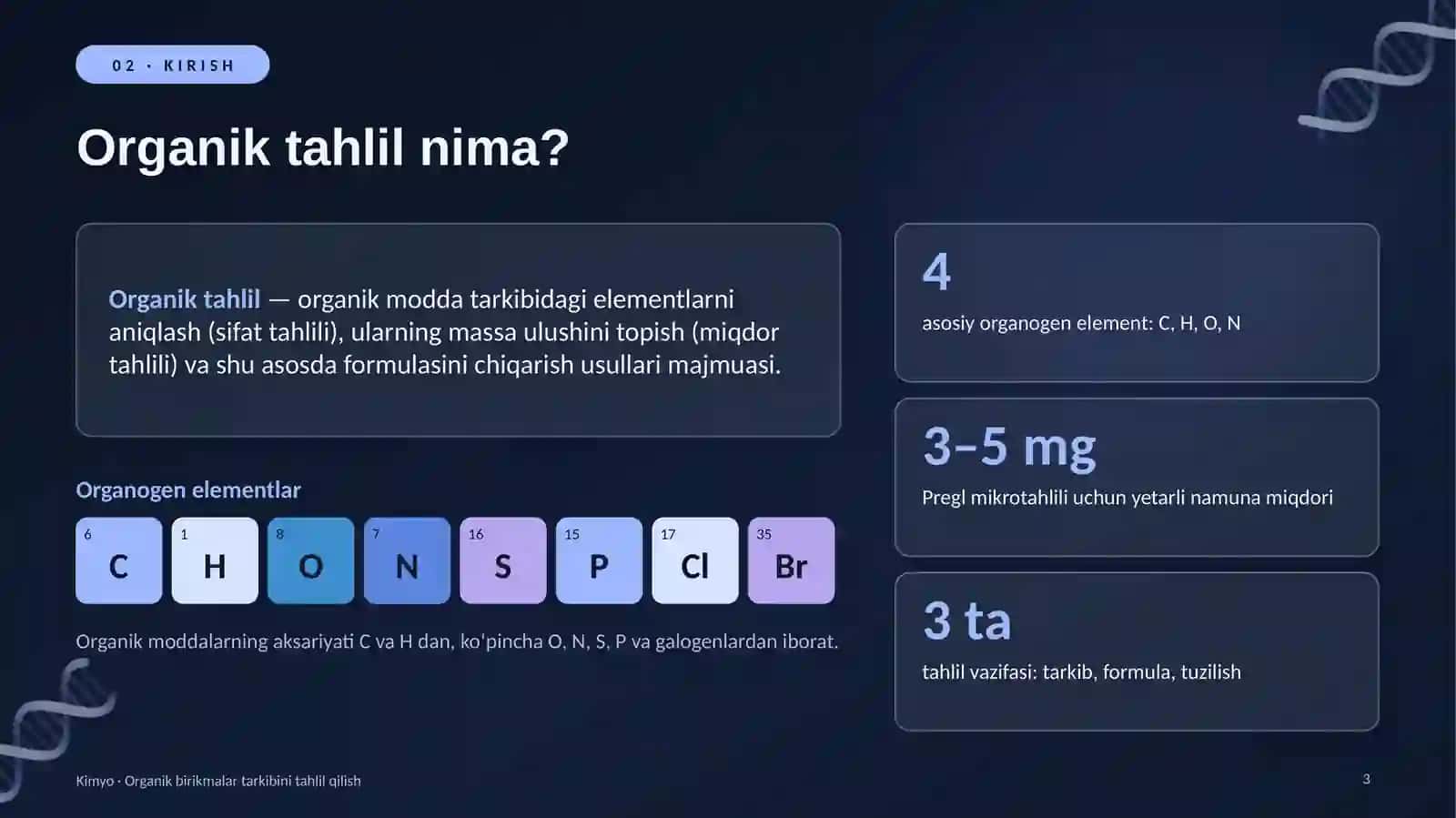 ORGANIK BIRIKMALAR 3