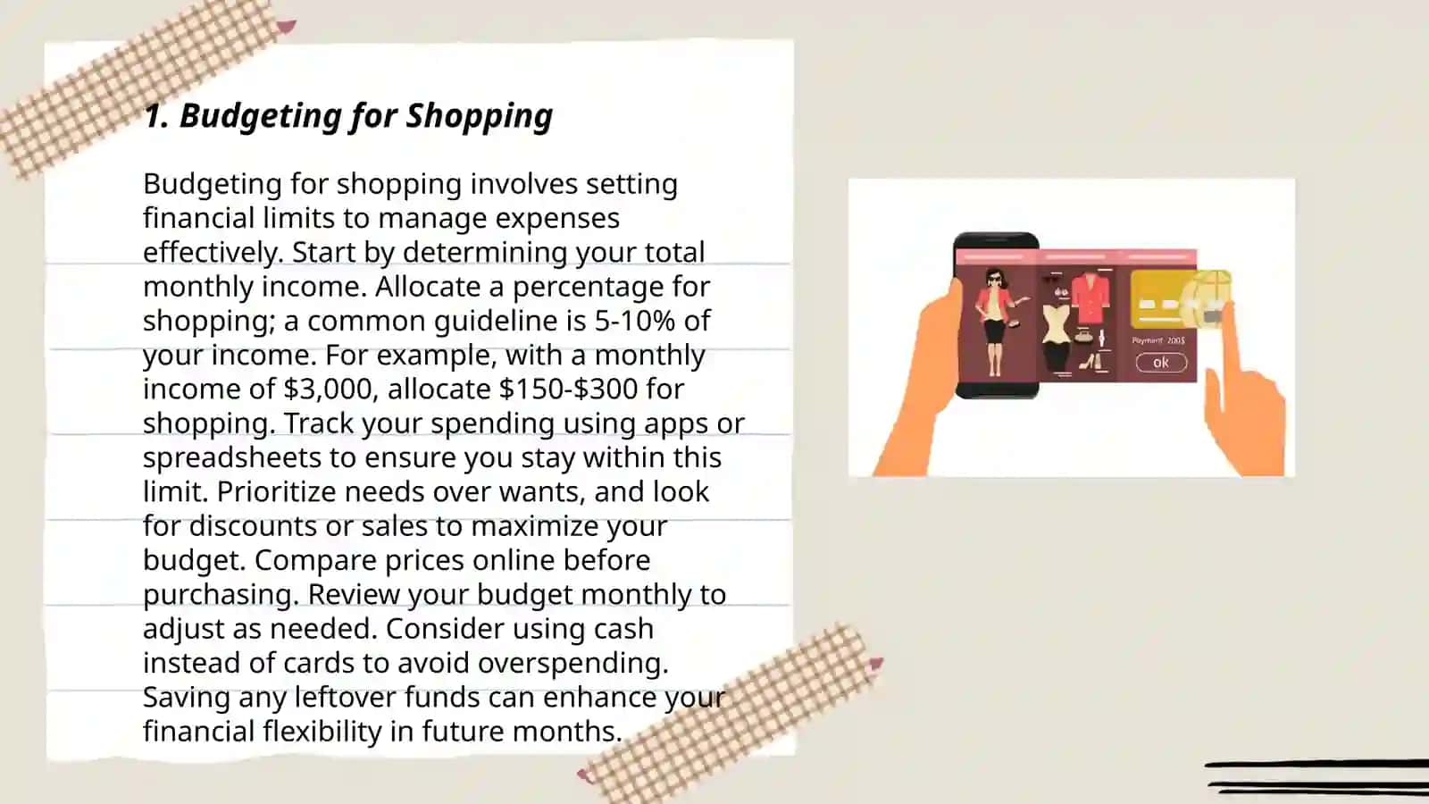 Budgeting for Shopping 3