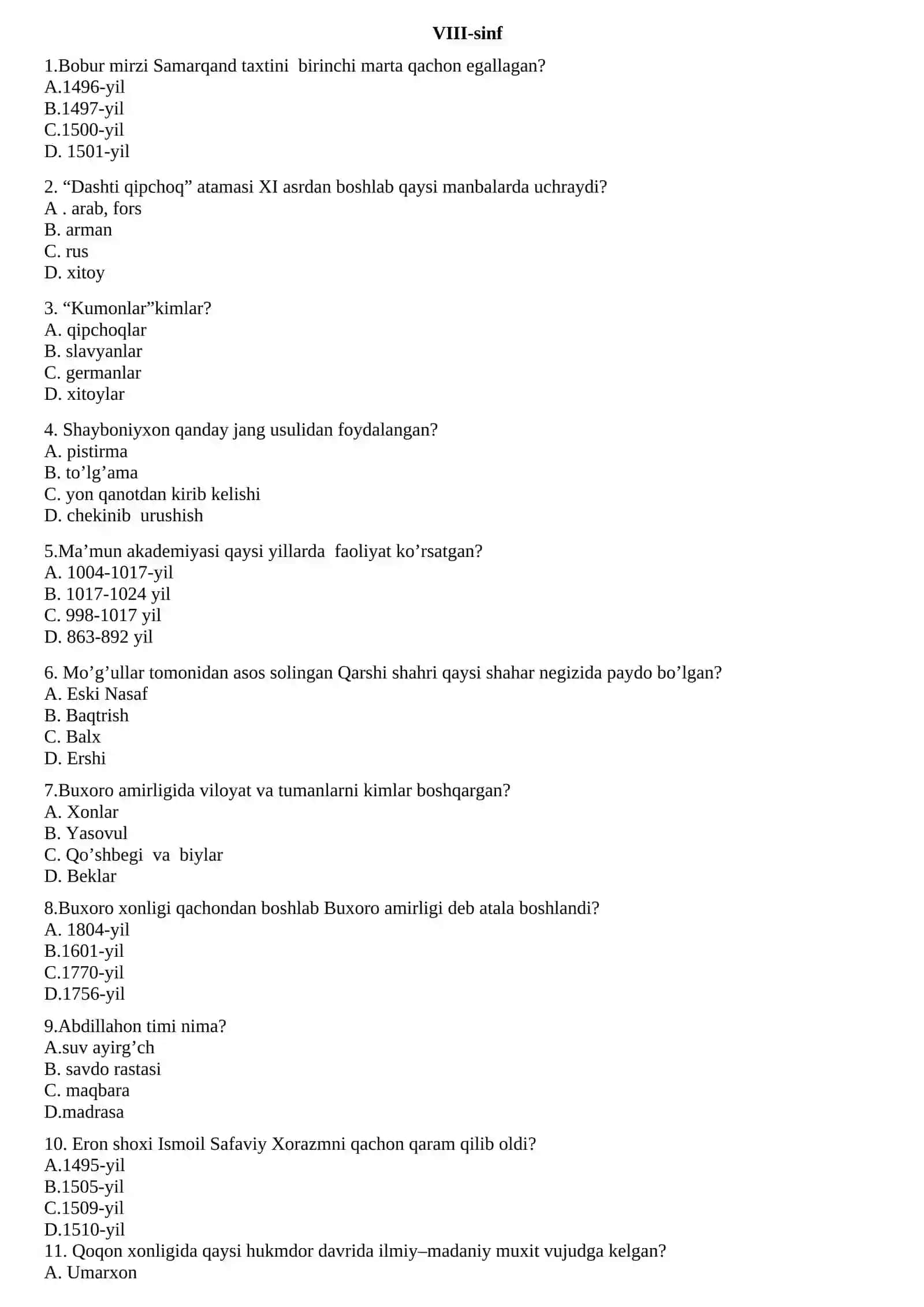 VII-sinf 3