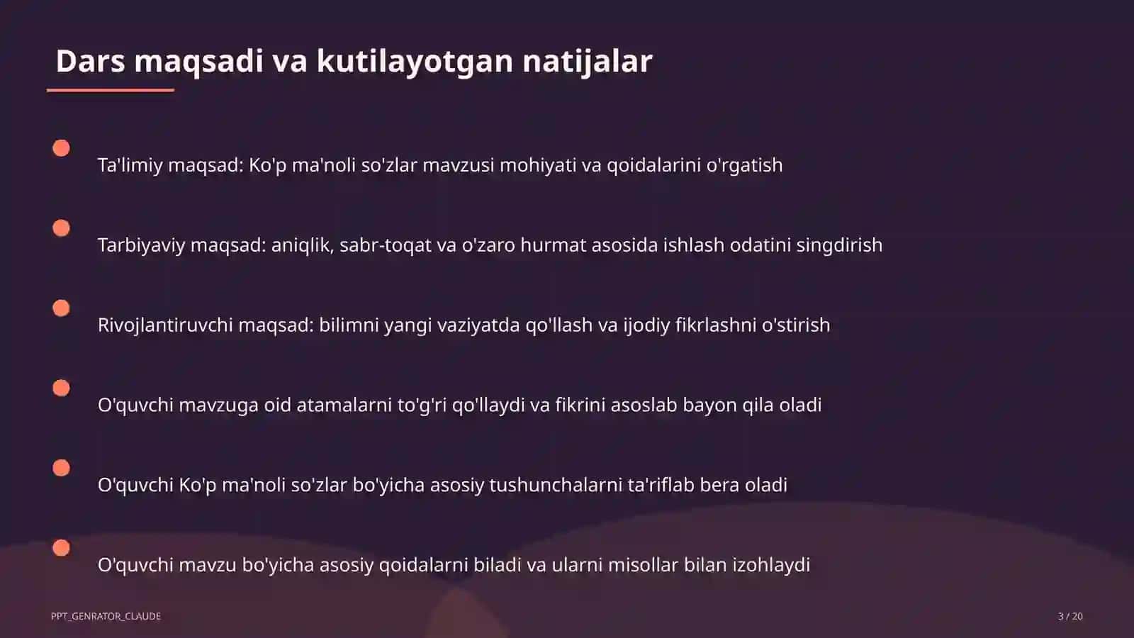 Ko'p ma'noli so'zlar (5-sinf) 3