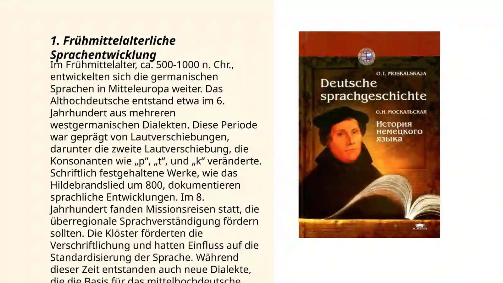 Sprachgeschichte der deutschen Sprache 3